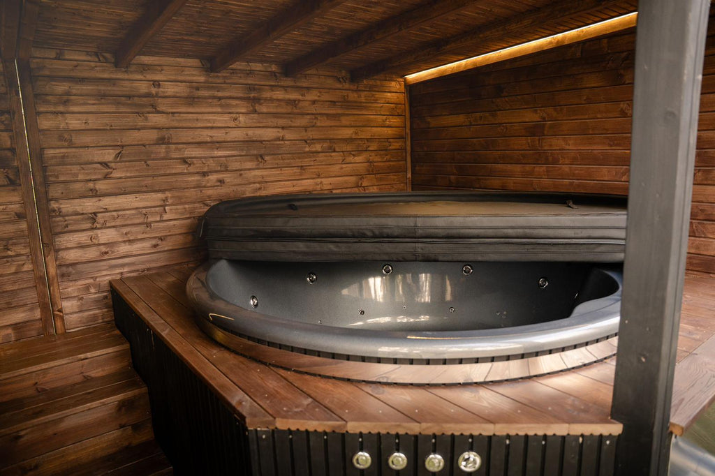 Modulinė lauko pirtis su kubilu „WUNU SPA Premium“