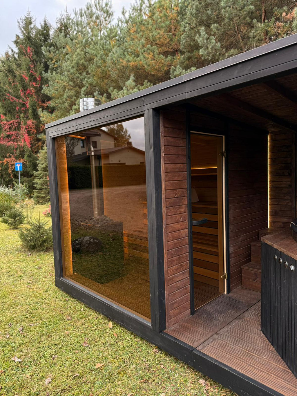 Modulinė lauko pirtis su kubilu „WUNU SPA Premium“