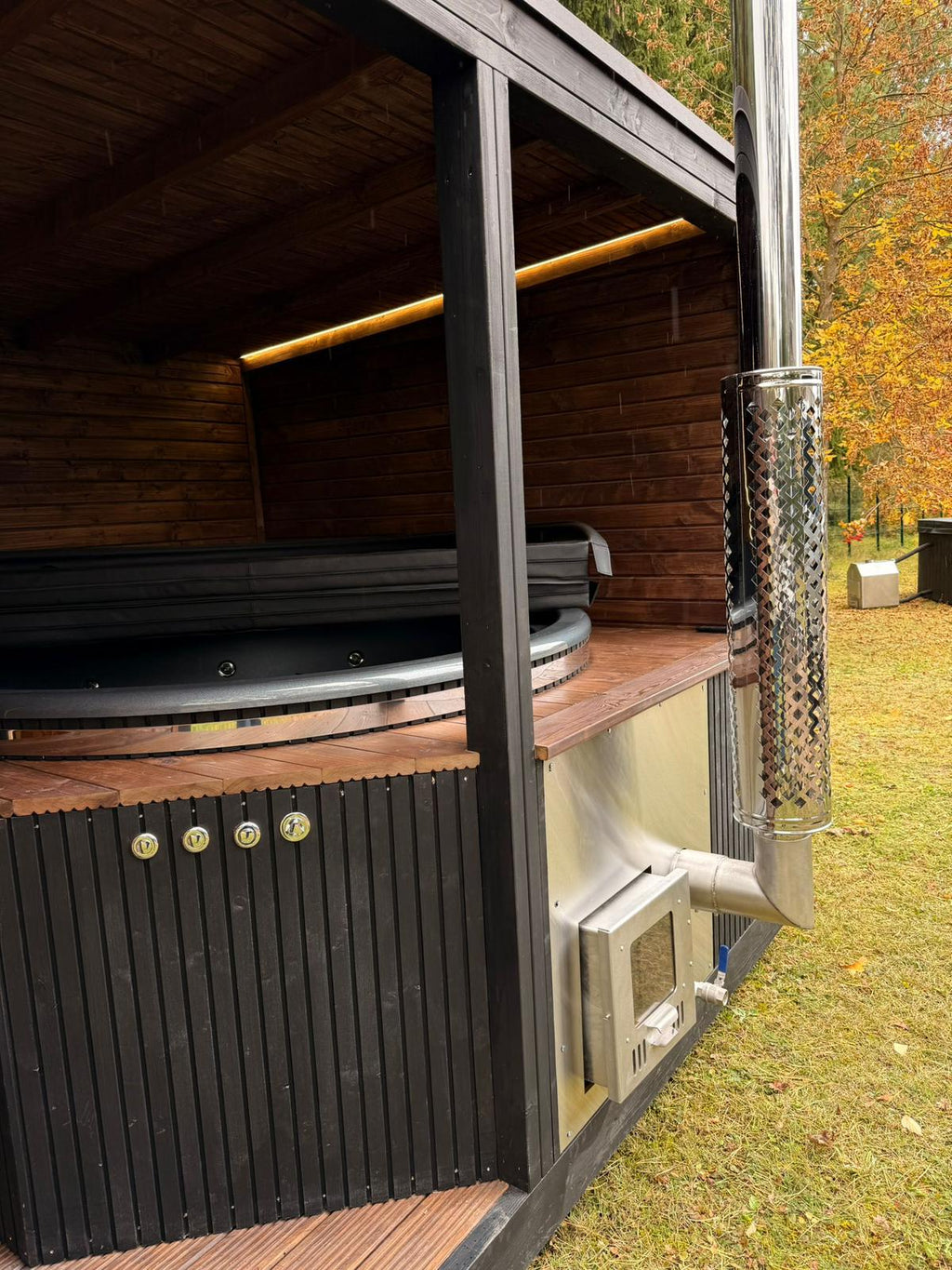 Modulinė lauko pirtis su kubilu „WUNU SPA Premium“