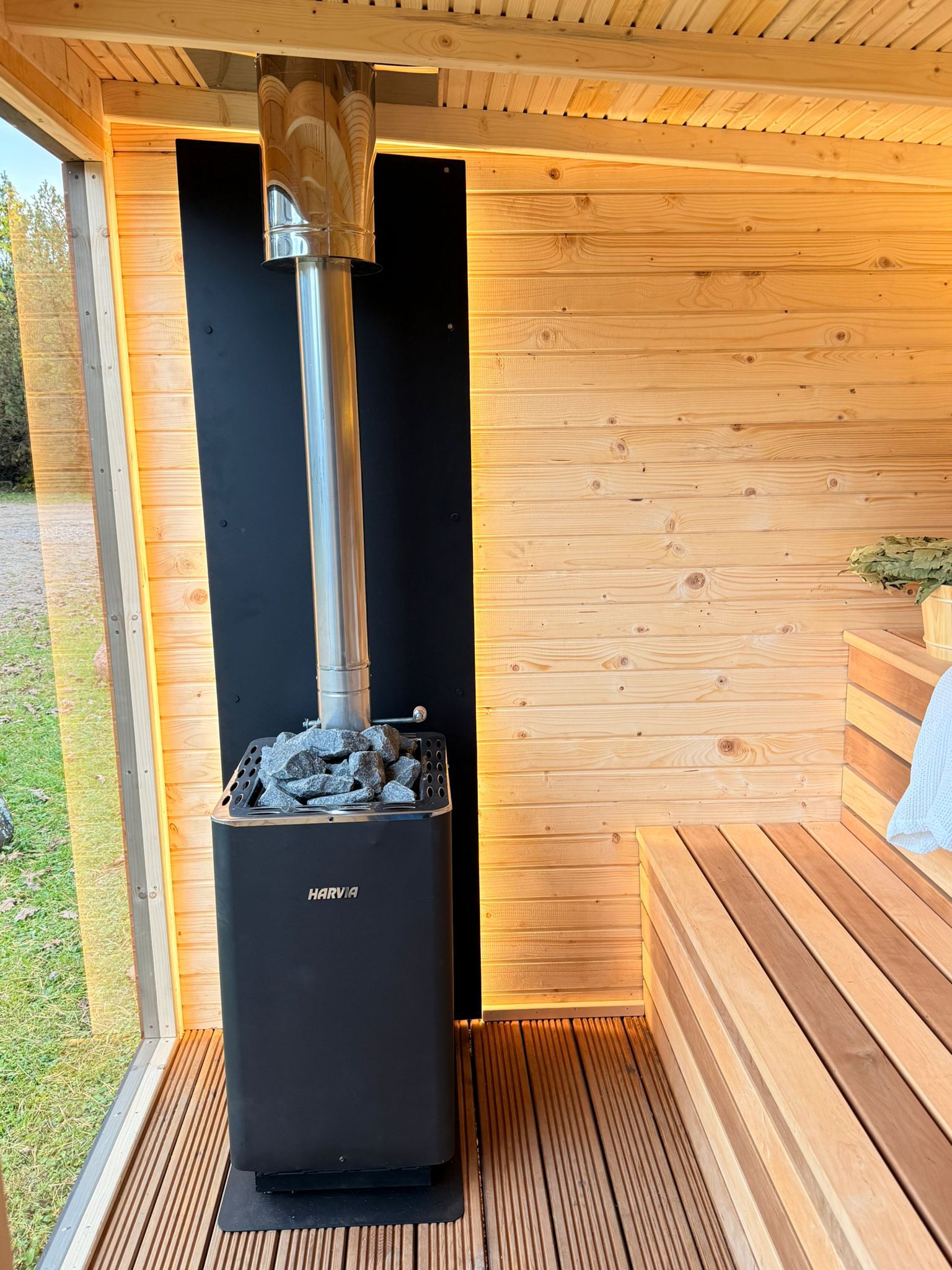 Modulinė lauko pirtis su kubilu „WUNU SPA Premium“