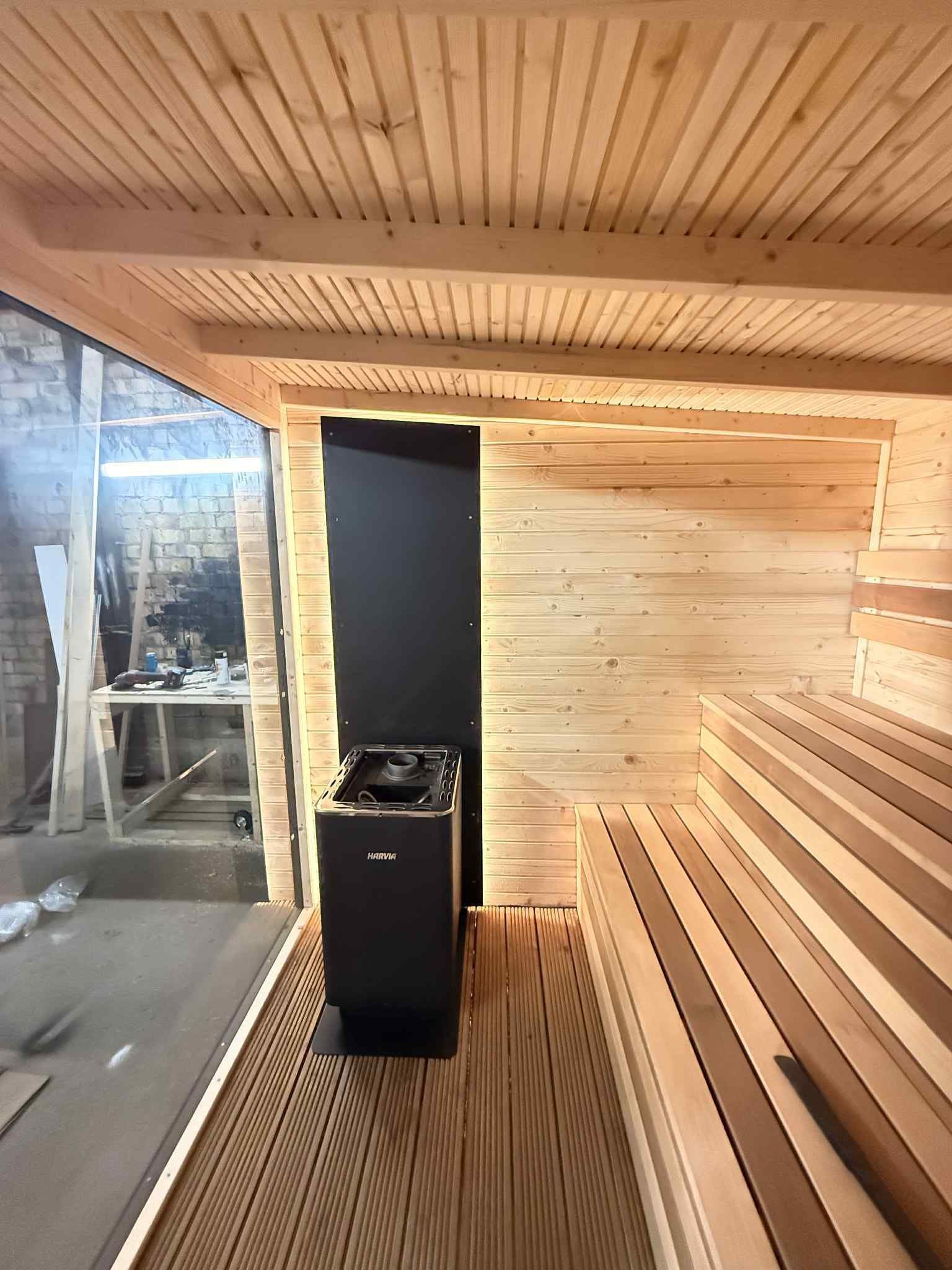 Modulinė lauko pirtis su kubilu „WUNU SPA Premium“